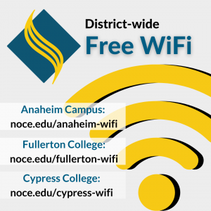 NOCCCD District Wide Free Wifi