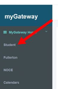 The myGateway left side menu example