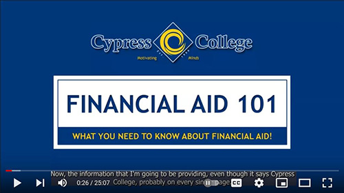 Financial Aid 101 YouTube thumbnail