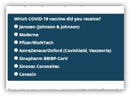 New list of FDA approve vaccines