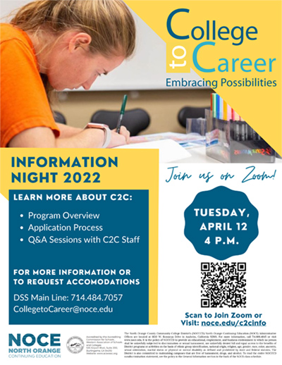 college to career example of the pdf flier