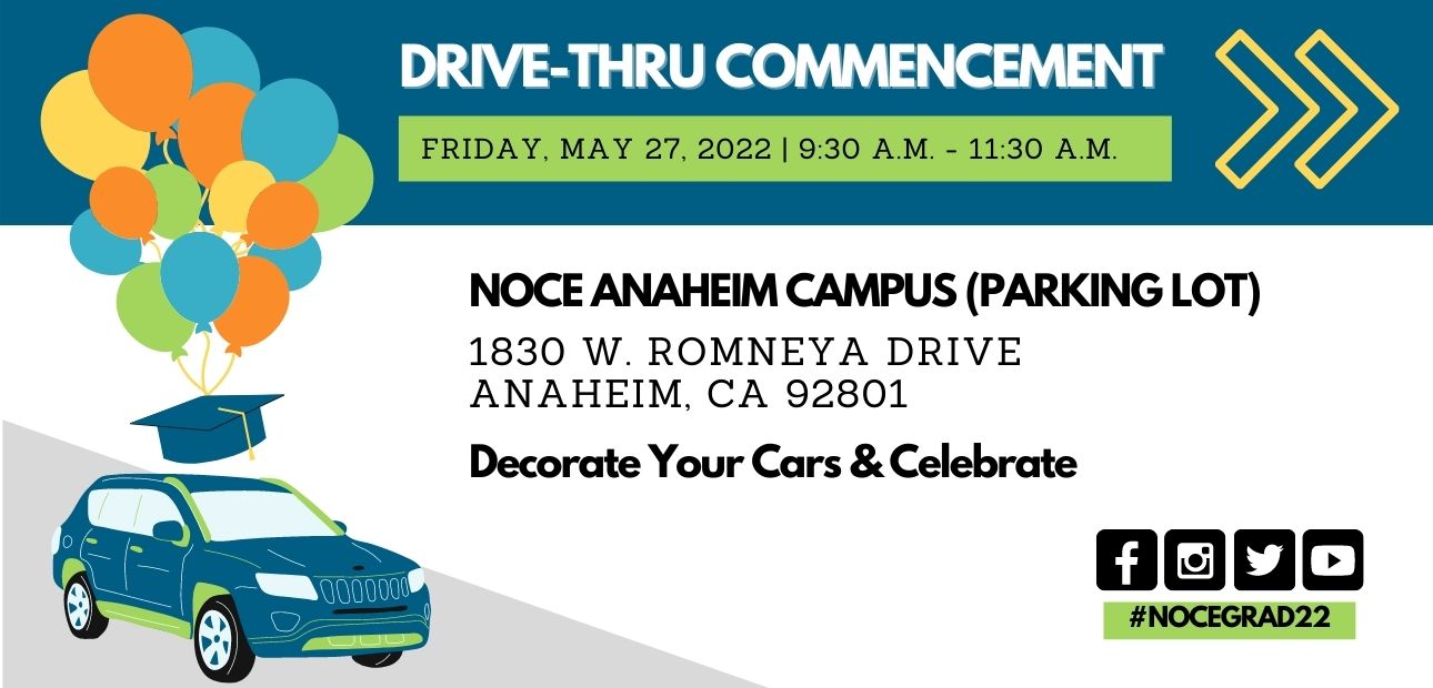 Drive-thru commencement graphic