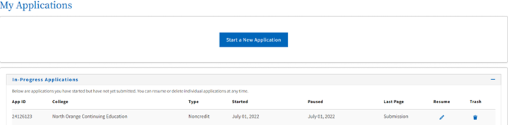 a screenshot of my applications on CCCapply
