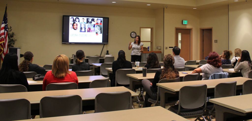 A photo of the LatinX Heritage Month event for staff, faculty, and students.