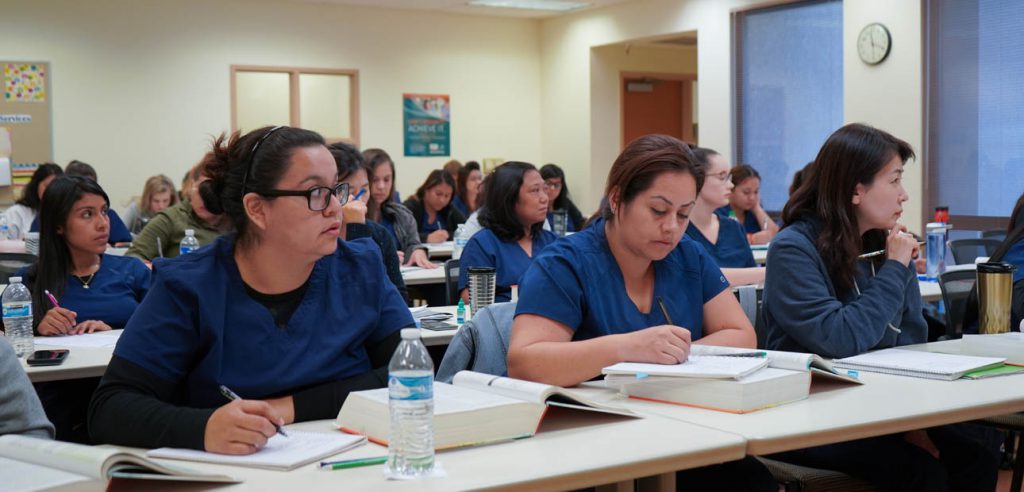 A photo of a medical assistant class.