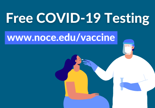 free COVID-19 testing at all three NOCCCD campuses