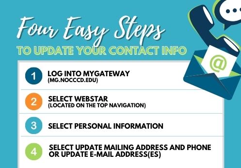 four easy steps to update your contact information on MyGateway