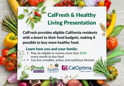 CalFresh and Healthy Living Presentation information