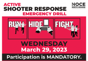 NOCE Practices Emergency Preparedness with Active Shooter Response