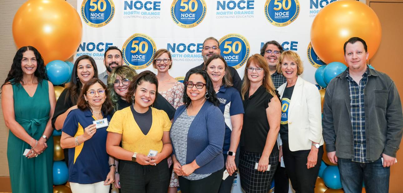 A group photo of some of the new employees at NOCE