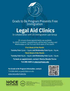 2022/23 Legal aid clinic flyer