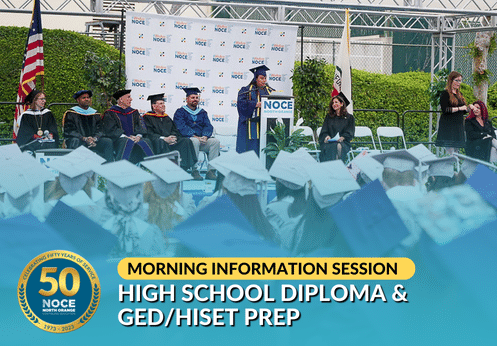 April 16, 2024 Morning High School Diploma & GED/HiSET Prep Information Session