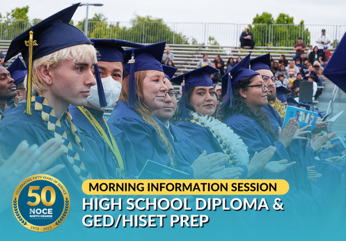April 23, 2024 Morning High School Diploma & GED/HiSET Prep Information Session