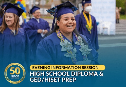 May 14, 2024 Evening High School Diploma & GED/HiSET Prep Information Session