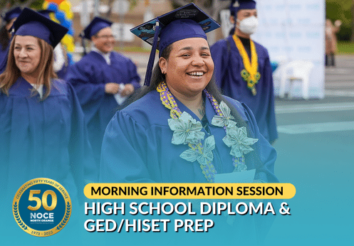 May 14, 2024 Morning High School Diploma & GED/HiSET Prep Information Session