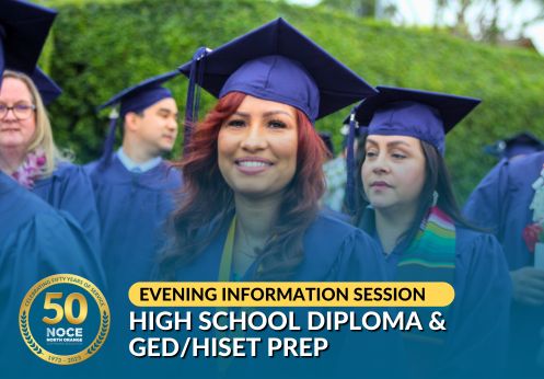 June 17, 2024 Evening High School Diploma & GED/HiSET Prep Information Session
