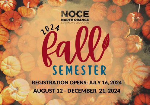 2024 Fall Semester registration opens July 16, 2024