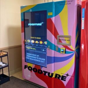Foodture, a colorful hot food vending machine