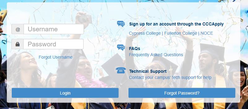 Screenshot of MyGateway Login Screen