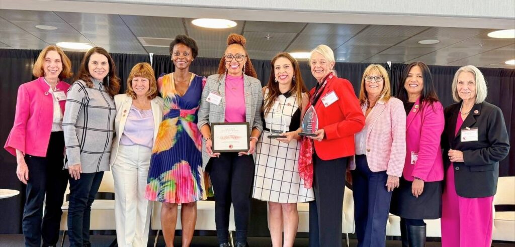 A group photo of the Rising Star Award Winners by the California Community Colleges’ (CCC) Women’s Caucus on March 7, 2025