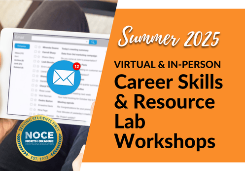 Summer 2025, Virtual & In-person Career Skills & Resource Lab Workshops