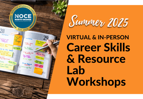 Summer 2025, Virtual & In-person Career Skills & Resource Lab Workshops