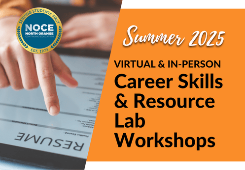 Summer 2025, Virtual & In-person Career Skills & Resource Lab Workshops