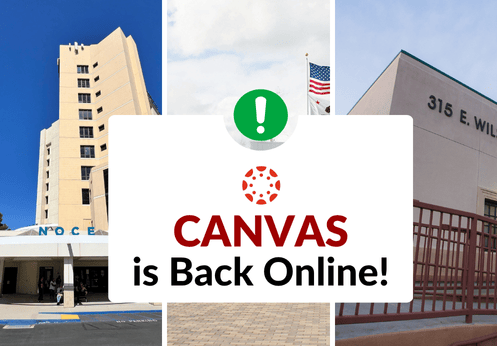 Canvas is back online on October 20, 2025.