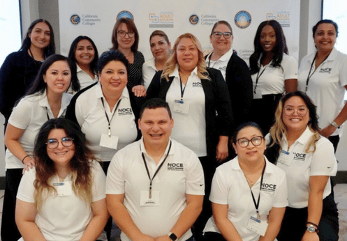 A group photo of the NOCE team at the CAEP Summit with Yellckin Brenes.