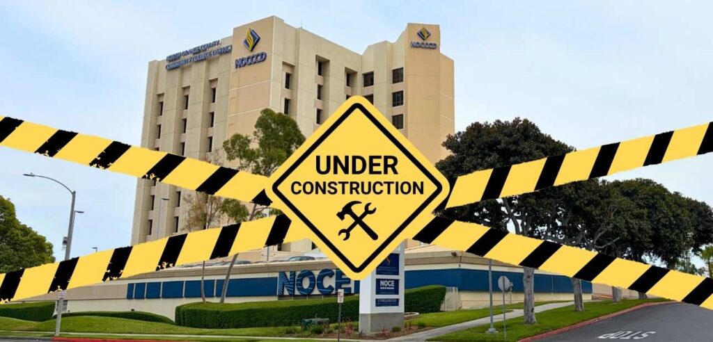 NOCE Anaheim Campus under construction.